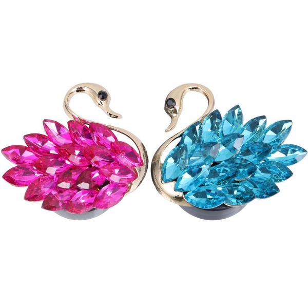 

car air freshener 2pcs swan shaped perfume diffuser clip decoration