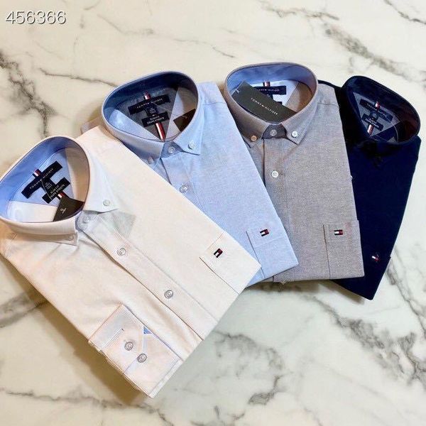 

tangjia spring men's business leisure long sleeve shirt dress shirts, White;black