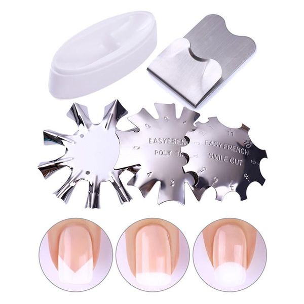 

nail art kits french line edge cutter stencil trimmer clipper styling forms accessories nails manicuree tools