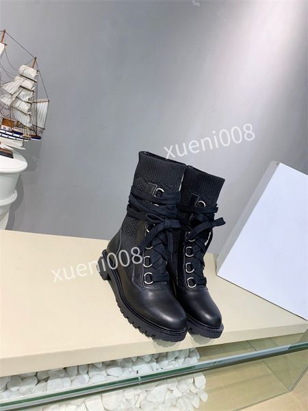

2021 chunky fashion platform women boots ankle 35-41 female sole pouch botas mujer round toe slip-on altas rx211120, Black