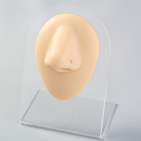 

new accessories are fashionable versatile, love nails, women's smooth heart-shaped ring, personalized and simple nose, Silver