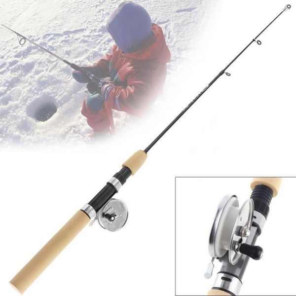 

shrinkable winter fishing pole ultra short 32-80cm ice rod with reel boat rods