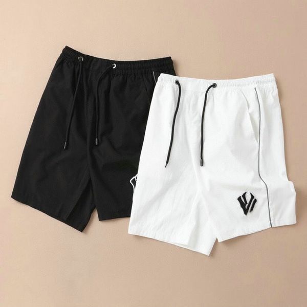 

2021 men's cotton athletic shorts summer thin breathable quick dry fashion loose 5 cent beach pants size m-3xl#7hsc016, White;black