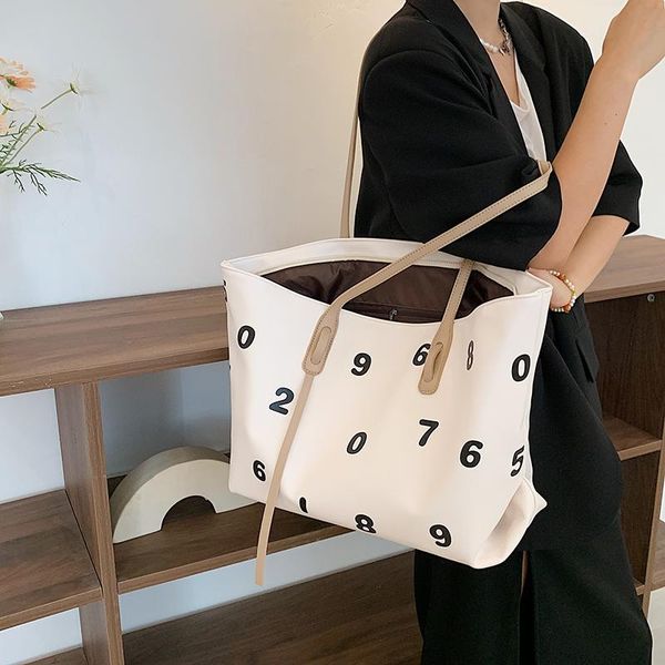 

evening bags digital handbag ladies large-capacity trendy shoulder bag minimalist design brand vegetable basket western style shopping