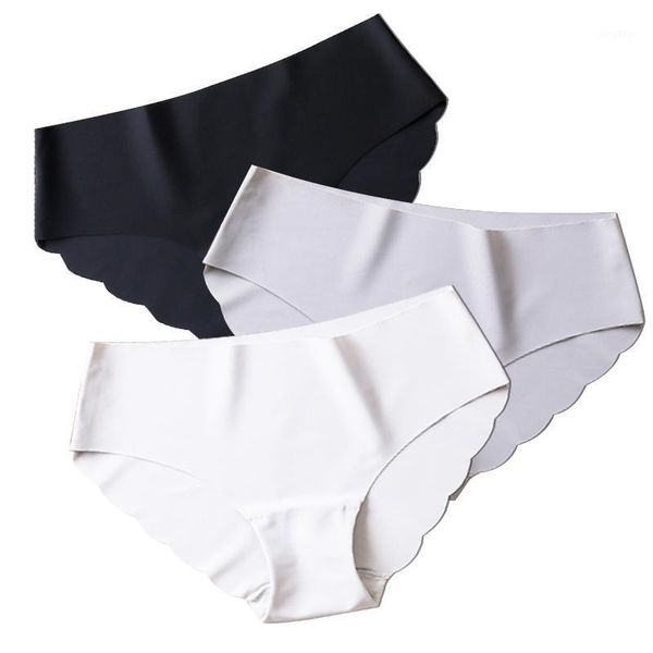 

women's panties women seamless ice silk briefs mid-rise ultra-thin thong soft underwear female comfort underpants intimate #f, Black;pink