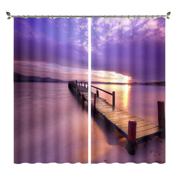 

curtain & drapes red and purple sunset bridgehead manufacturer customized living room bedroom thermal insulation blackout theme