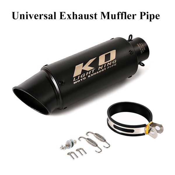 

motorcycle exhaust system 300mm universal 38-61mm pipe muffler bike tip for cbr500r cb300r r6 r23 gsxr 1000