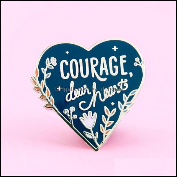 

pins, brooches jewelry gorgeous beautif courage hard enamel pin unique heart-shaped plant flowers brooch the chronicles of narnias c.s. drop, Gray