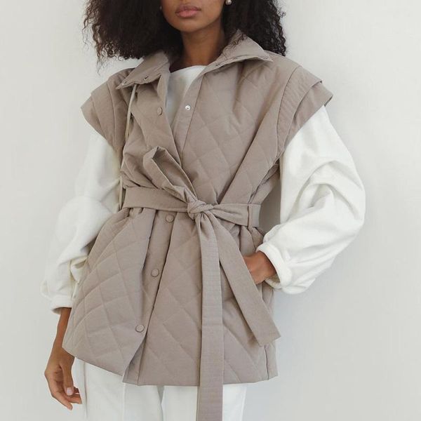 

women's vests fashion casual turn down collar solid women elegant collected waisted coats single breasted ladies, Black;white