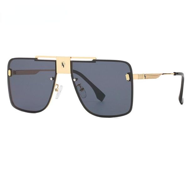 

sunglasses oversized rimless square men women big flat gradient sun glasses ladies eyewear uv400 gafas de sol, White;black