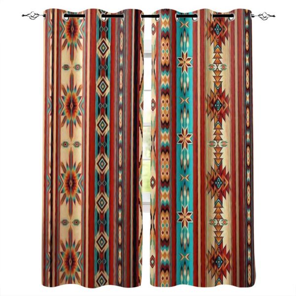 

bohemian art geometric graphics window curtains home bedroom decor draperies christmas for living room curtain & drapes