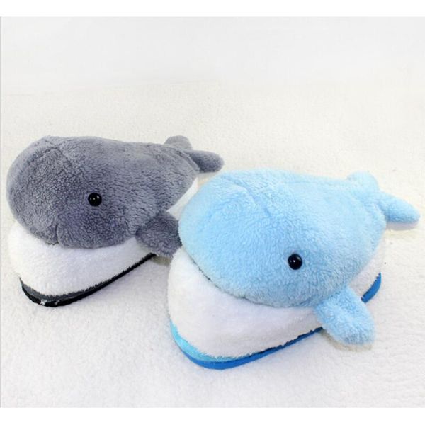

nice dolphin cartoon home warm cotton slippers indoor personalized women shoes a111, Black