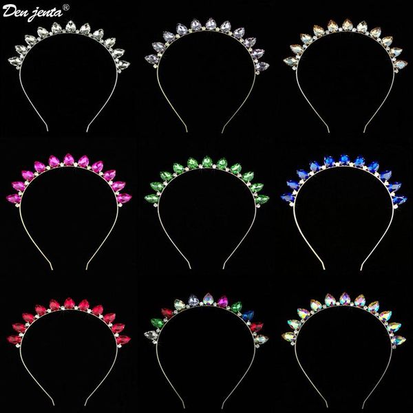 

hair clips & barrettes elegant crystal simple hairbands cute headbands hoops holder ornament tiaras girl's women accessories, Golden;silver