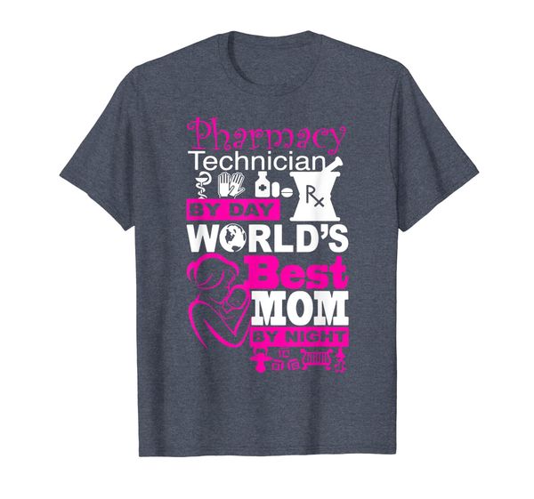 

pharmacy technician, worlds mom funny t-shirt, White;black