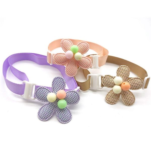 

dog apparel 50/100 pc cat puppy accessories flower design for dogs pet bowtie collar adjustable bow ties necktie supplies