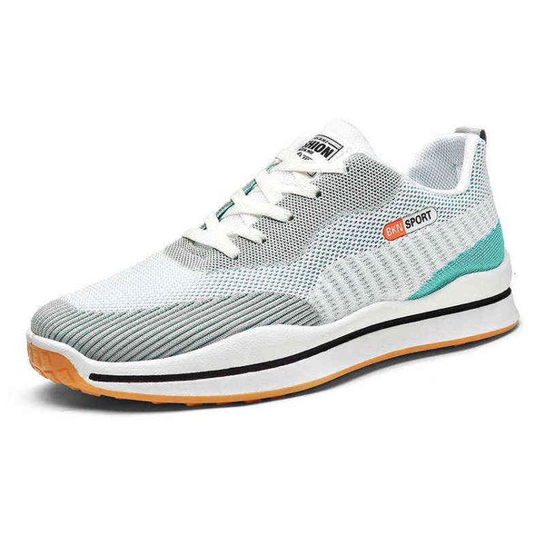 

2021 running shoes summer couple flying woven mesh breathable casual men's and women's sports, Black;white
