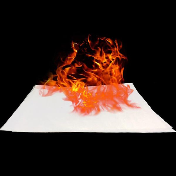 

10pcs 20*10cm fire paper flash flame paper fire paper magic props effect shock