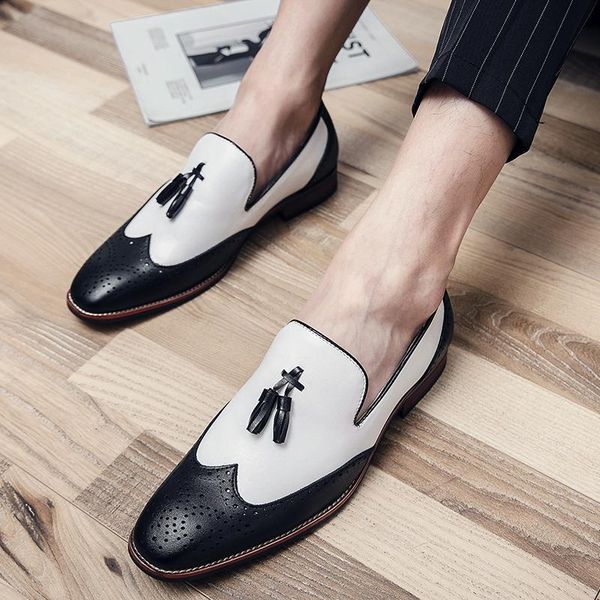 

dress shoes fashion for men moccasins men's leather casual brown mens hippie loafers formal black