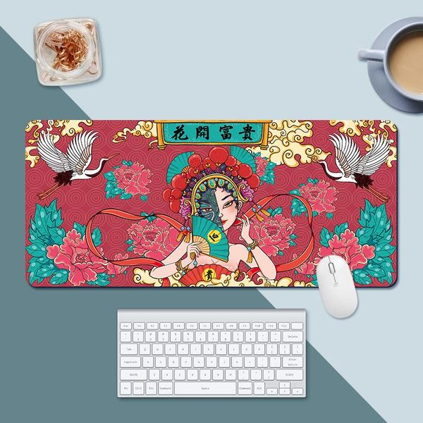 

mouse pads & wrist rests large guochao pad china wind gaming notebook computer desk office mat keyboard desktable