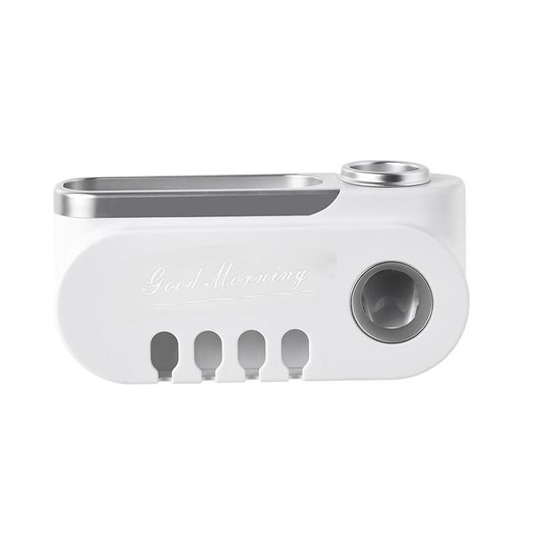 

toothbrush holders auto toothpaste squeezer dispenser makeup storage rack for bathroom