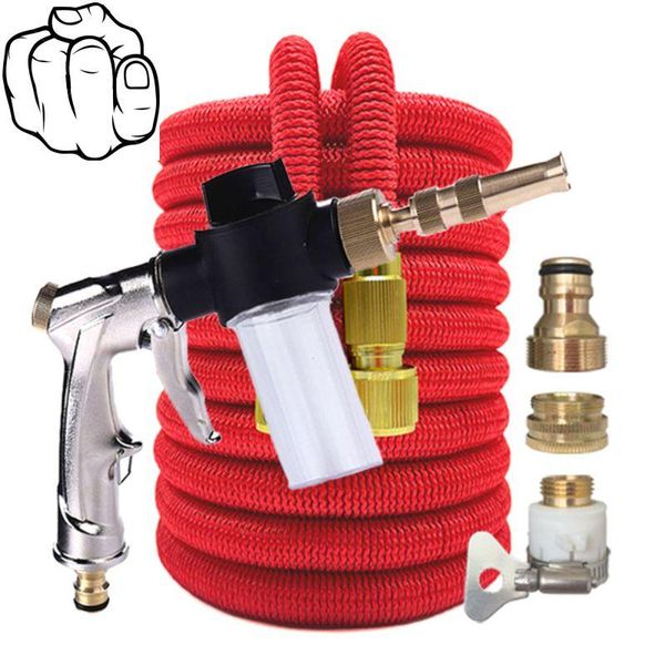 

watering equipments garden gun expandable water hose,high pressure car wash cleaning tools magic hose,3 times hose