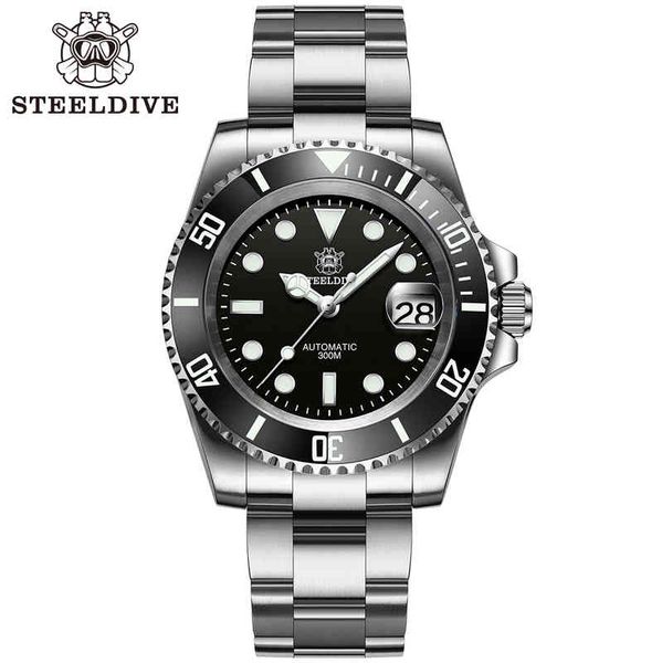 

sd1953 black ceramic bezel 41mm steeldive 30atm water resistant nh35 automatic mens dive watch reloj