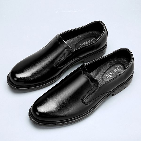 

formal men's single sho busins versatile black overot leisure fashion leather men