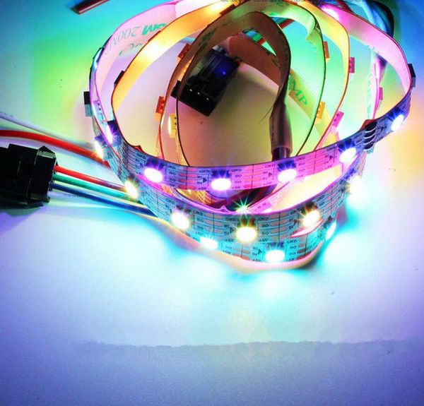 

16.4ft 5m dc5v 300pixels ws2813 ic upgraded ws2812b individually addressable led strip light rgb dual data line smd 60leds/m strips
