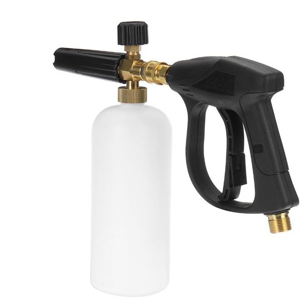 

water gun & snow foam lance high pressure washer car washing machine garden watering hose nozzle cannon 1l generator