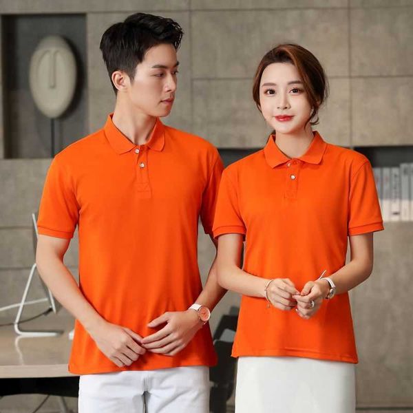 

12021grade advertising shirt business lapel polo t-shirt company t-shirt printing20222021, White;black