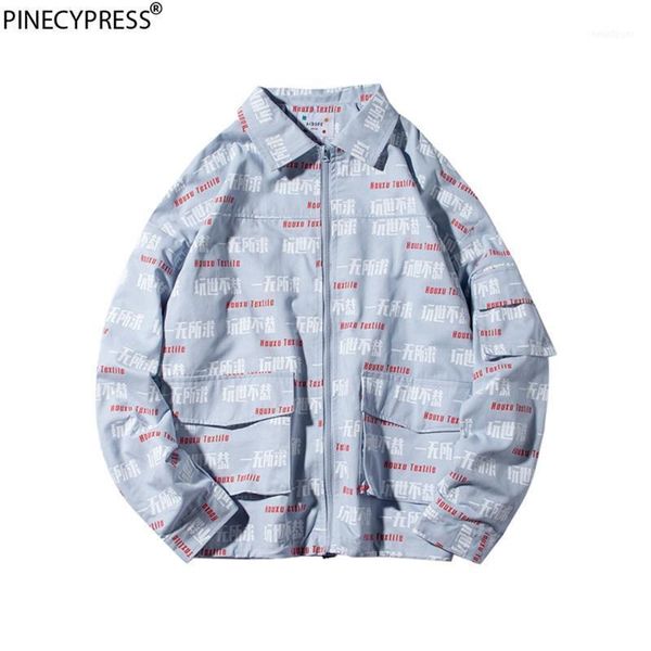 

men's jackets cotton fashion zipper pockets loose man jacket hip hop streetwear letters chinese male grey street autumn men jackets1, Black;brown