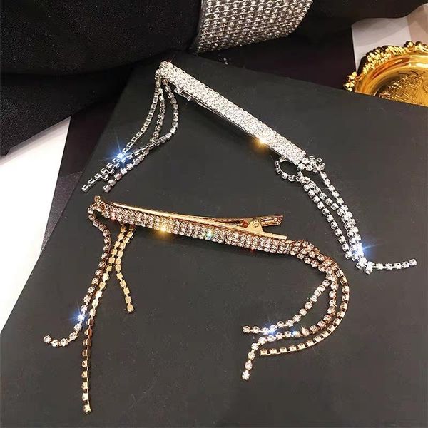 

hair clips & barrettes fringed duckbill clip rhinestones alloy retro fashion brooch accessories suitable for weddings parties gifts ea, Golden;silver