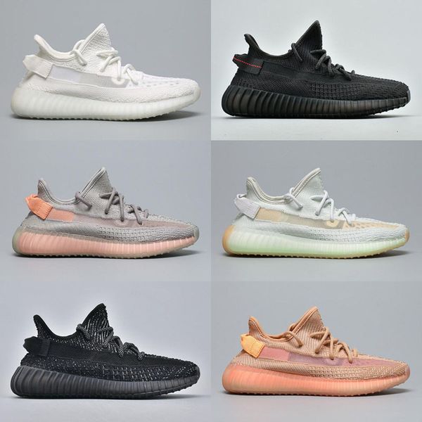 

static 2021 new reflective clay v2 white rainbow discoloration mens running shoes hyperspace true form men sport sneakers trainer
