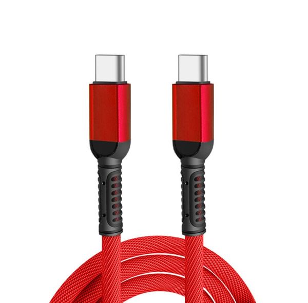 Тип C до USB Typec Cables быстрая зарядка для Samsung S10 S9 PD 60W быстрые заряженные шнуры заплетенные кабель