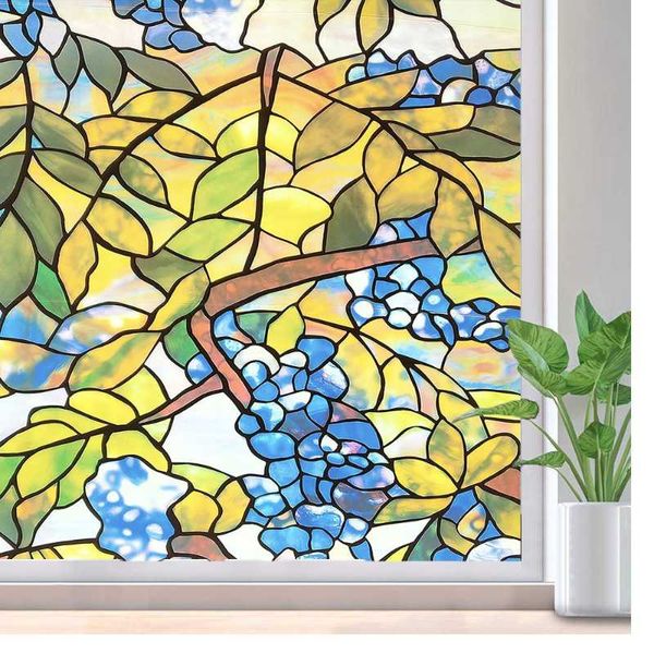 

window stickers matte decorative privacy film static heat control cling non adhesive anti uv light blocking