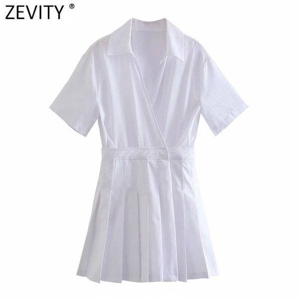 

women fashion hem pleated patchwork white pantskirts style mini dress female short sleeve back zipper chic vestido ds8306 210420, Black;gray