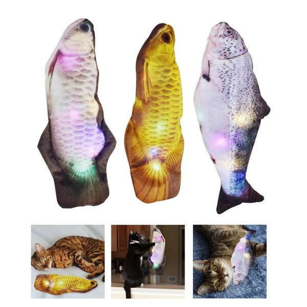 

cat wagging fish realistic plush interactive toy catnip stuffed pet toys