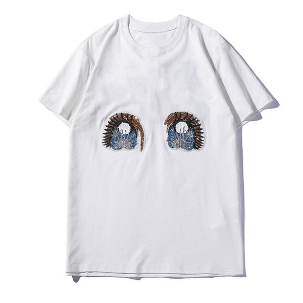 

fashion mens stylistt shirt mens stylist casual t shirt short sleeve men women short sleeve tees 3 colors, White;black