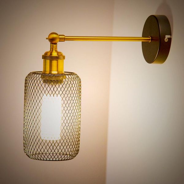 

wall lamp black led light retro loft industrial e27 vintage sconces lighting fixture indoor