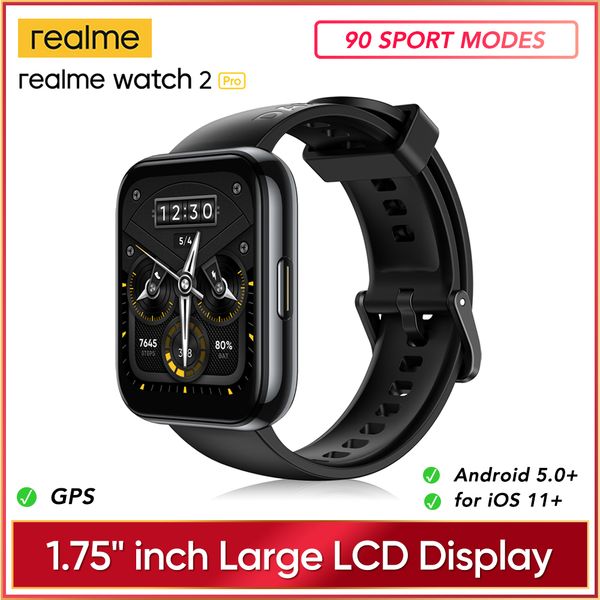 

realme watch 2 pro smart watch 1.75color display dual satellite gps 90 sports modes 14-day battery life ip68 global versiong, Slivery;brown