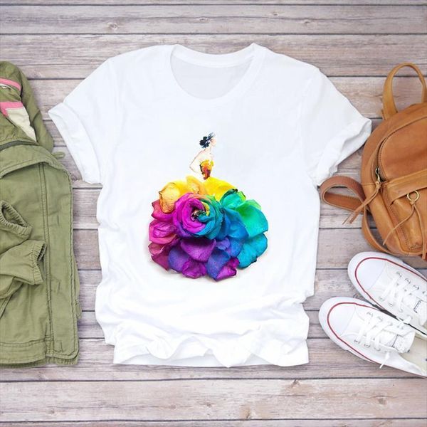 

fashion all-match men womens casual t-shirt floral love valentine short sleeve tees shirt flower print graphic female, White;black