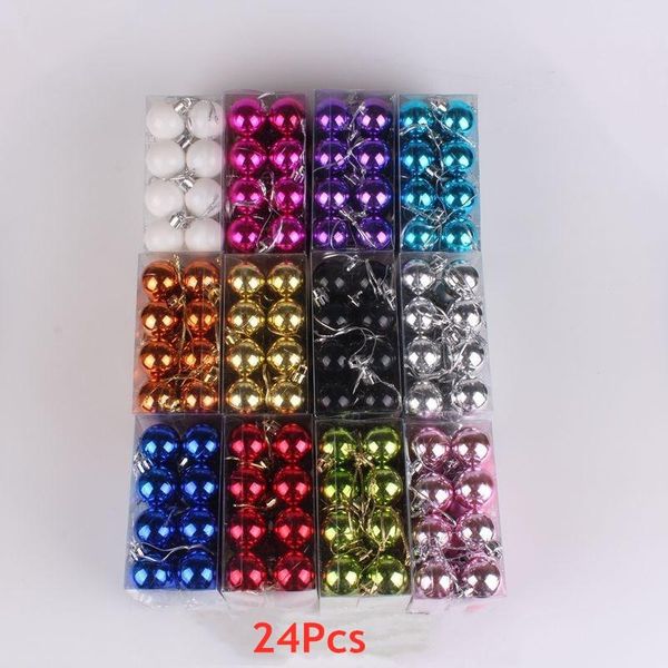 

party decoration 24pcs 3cm christmas balls ornaments decorated hanging