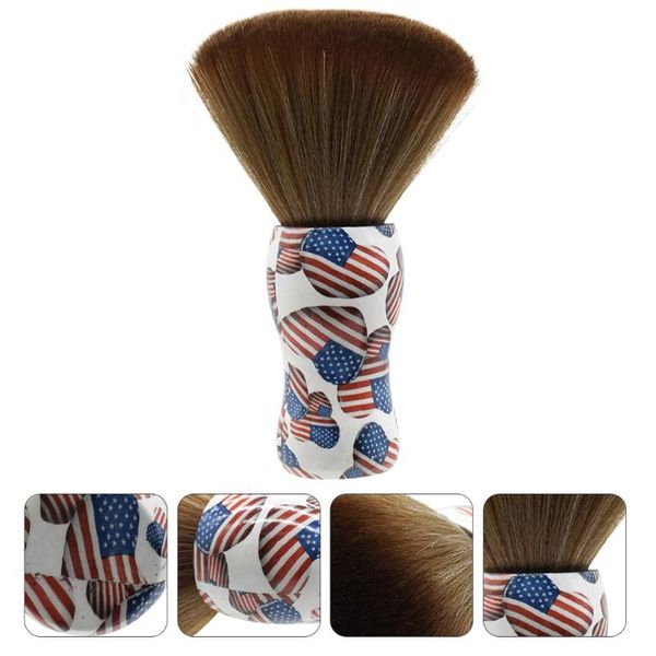 

hair brushes 1pc wooden cutting brush salon neck duster broken cleaner, Silver