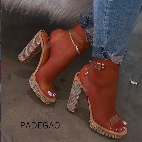 

women sandals black crystal fashion high-heeled europe party women's