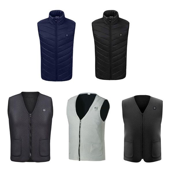 

skiing jackets usb heated vest coat for men women thermal jacket clothing winter fishing tactical outdoor heating waistcoat