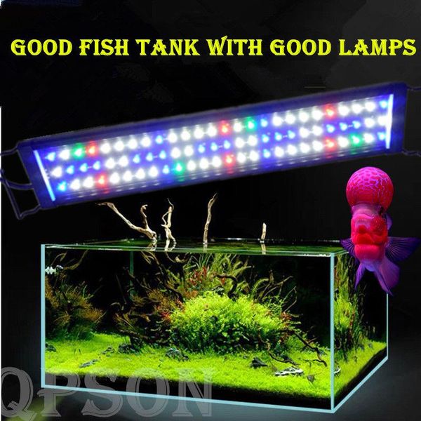 

aquariums lighting 78led 18w 55cm rgb aquarium light full spectrum fish tank plant marine for 65-70cm