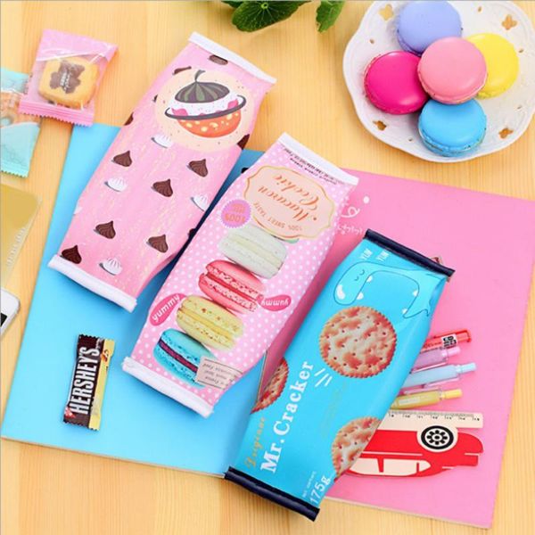 

pencil bags student simulation biscuit case stationery bag