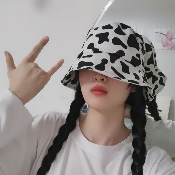 

2021 spring and summer new net red cow fisherman's hat female fashion sunshade bucket shopping, Blue;gray