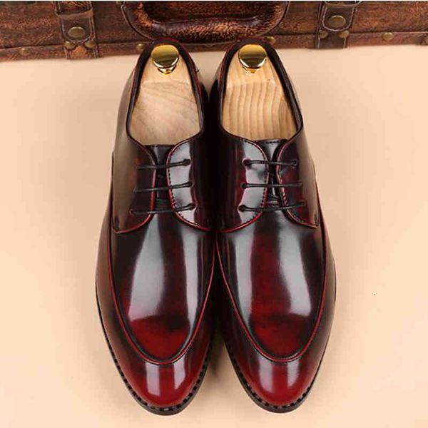 

high 2017 quality genuine leather men shoes brogues, lace-up bullock business oxfords dress flats, Black