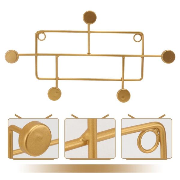 

hooks & rails 1pc decorative wall iron hat clothes hanger versatile household